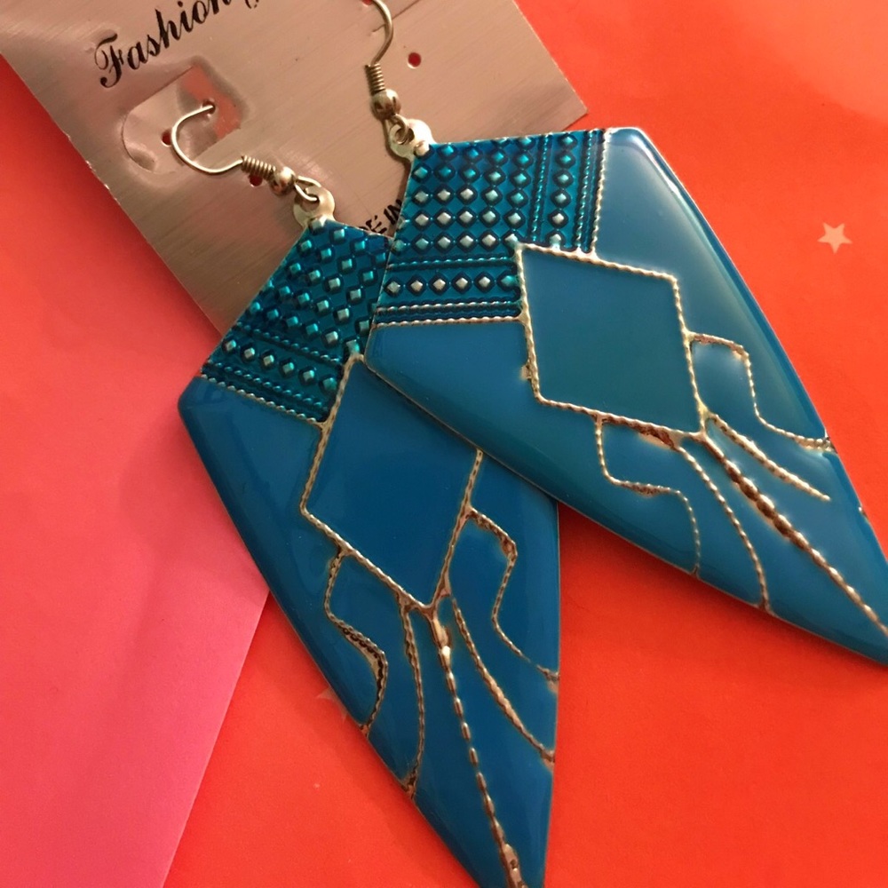 Blue earrings