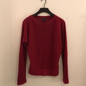 Armani Exchange red knit sweater
