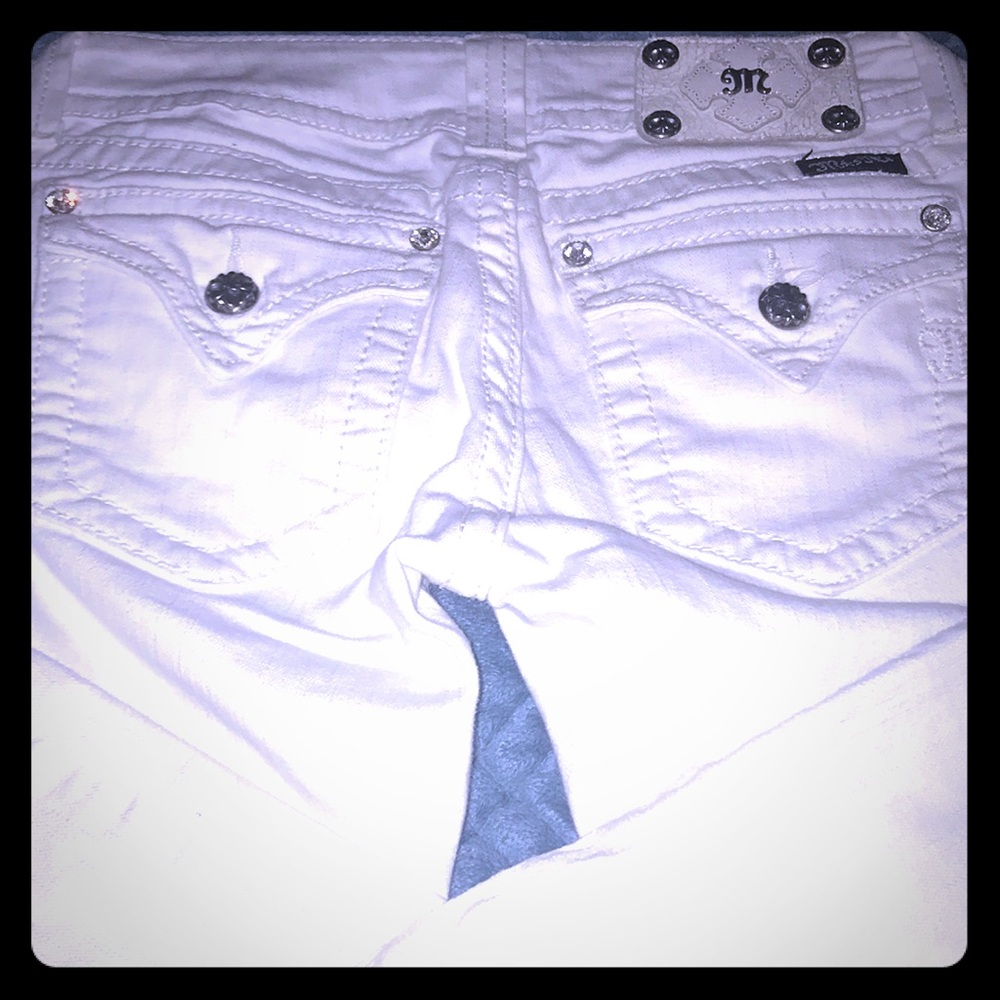 Miss Me jeans white boot cut