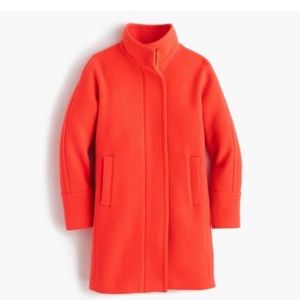 J. Crew Stadium Cloth Cocoon Coat Size: 4 Orange