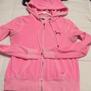 VS PINK velour hoodie