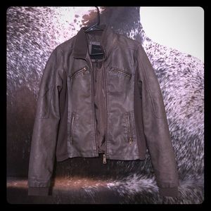 Faux leather jacket