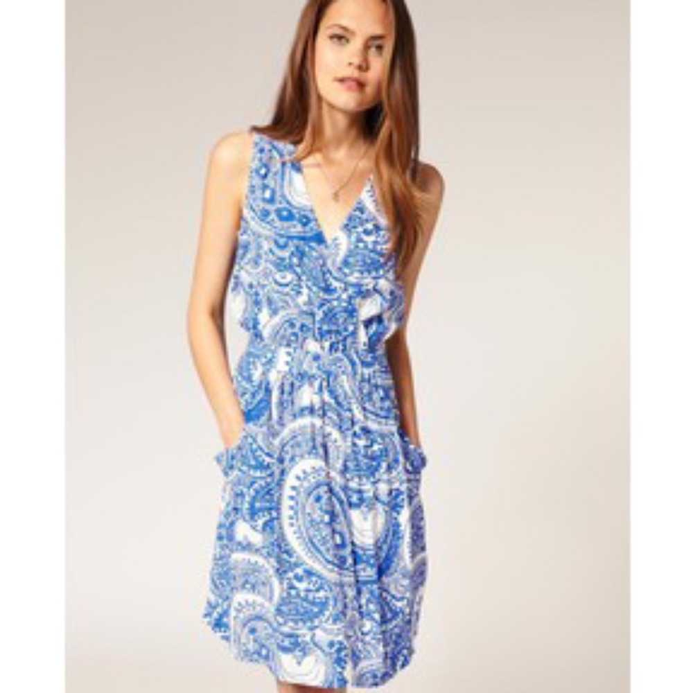 Reiss Frannie Paisley Dress