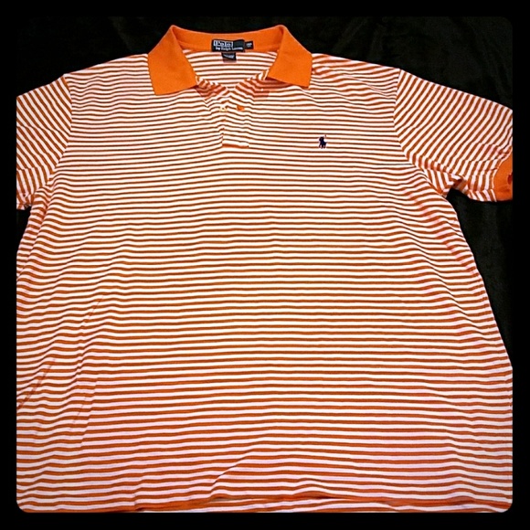 Polo Ralph Lauren Other - Mens 2XB orange & white stripped Polo!