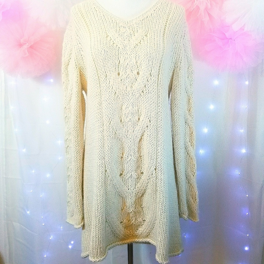 J Jill Wool Knit Sweater Long Knit Sweater