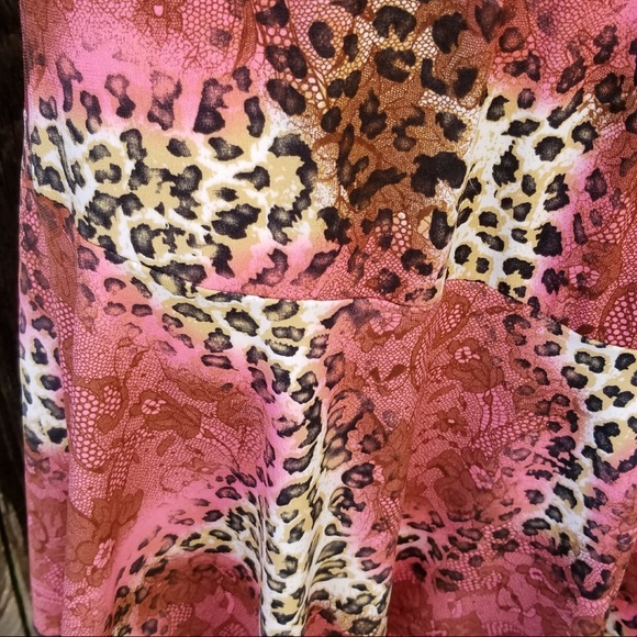 Baranda Asymmetrical Leopard Print Skirt - Picture 4 of 4