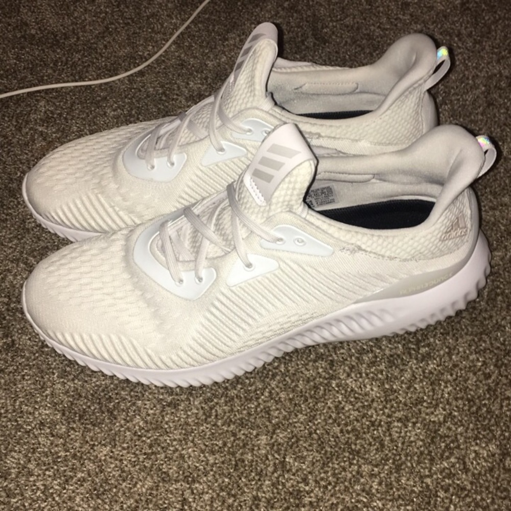 White Adidas Alphabounce