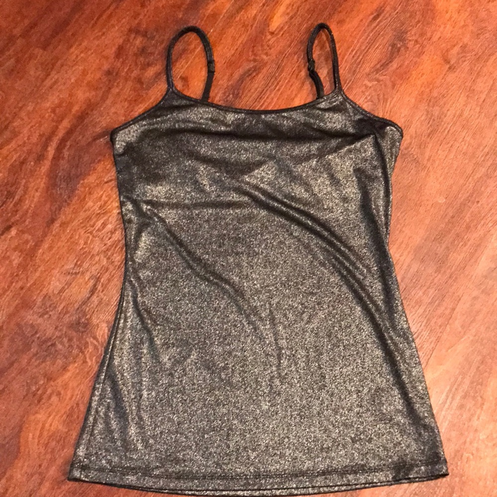Express Metallic Black Camisole