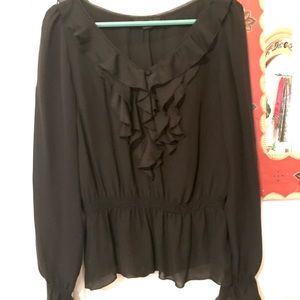 Gorgeous black silk blouse. Size medium