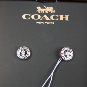 NWT Coach Stud Earrings
