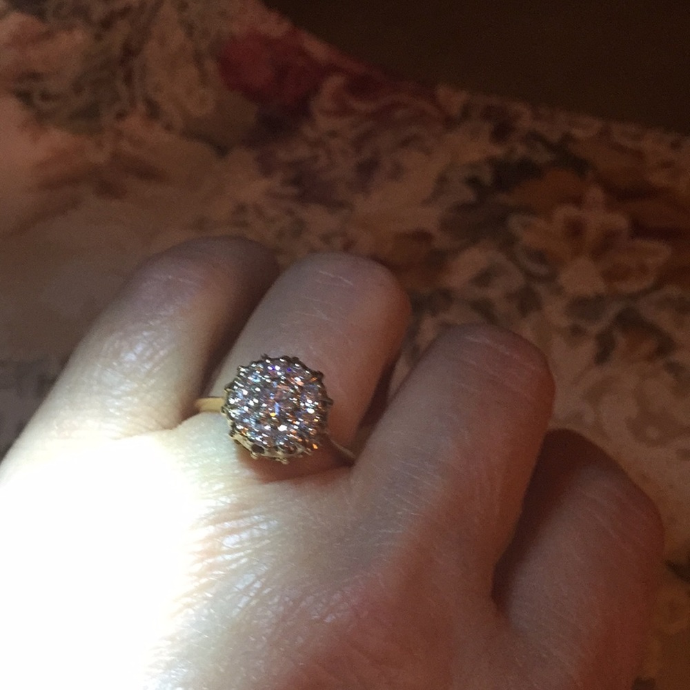 2CT Yellow Gold Diamond Ring 💍