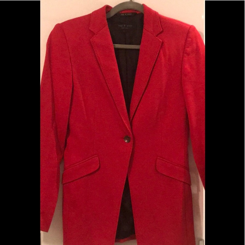 Rag & Bone red blazer