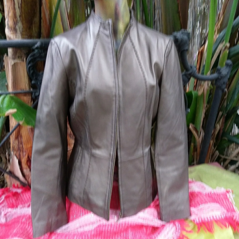 Genuine leather jacket Coldwater Creek XS