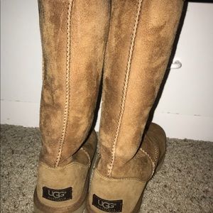 Tall chestnut UGGs
