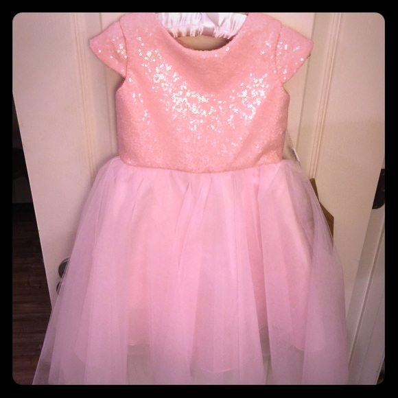 Other - Pink sequined and tulle toddler dress