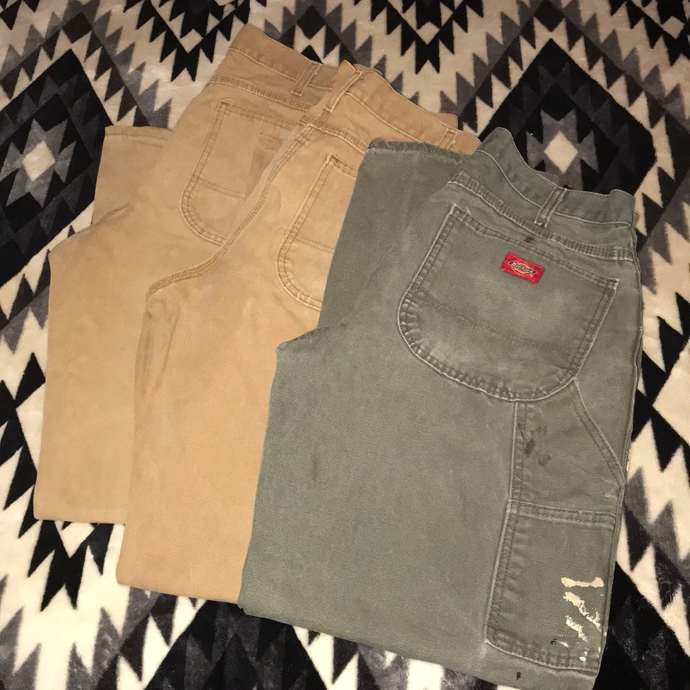 3 pairs of Dickies Carpenter Pants 32x34