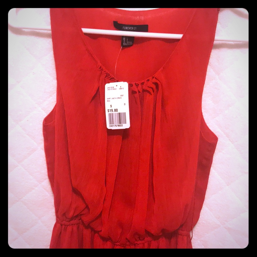 Red dress light and flowy. Brand new.