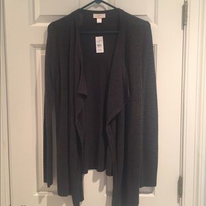 Gray cardigan- Loft