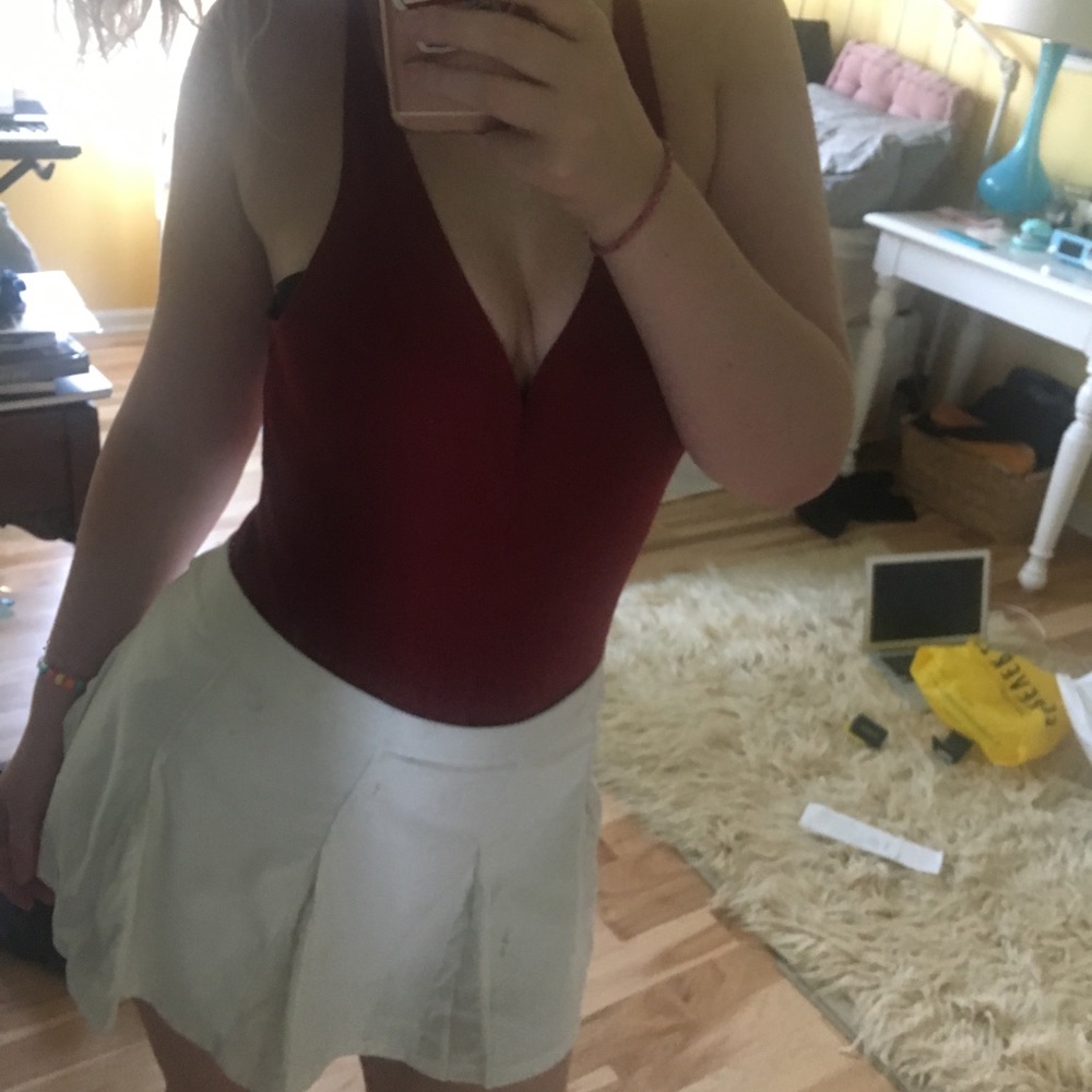 Red body suit