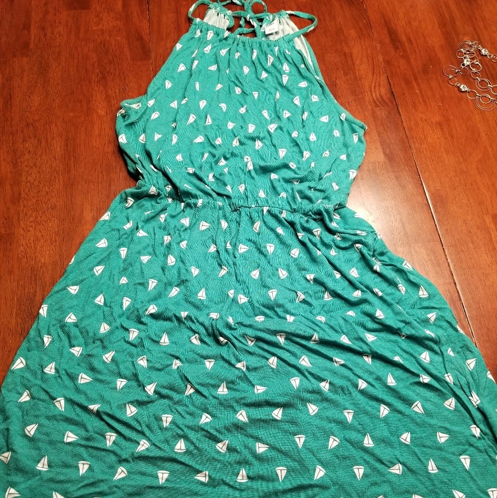 Old Navy Green Sailboat sundress