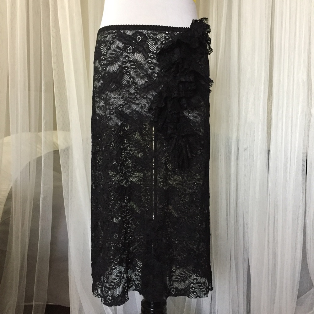 Pencil lace skirt