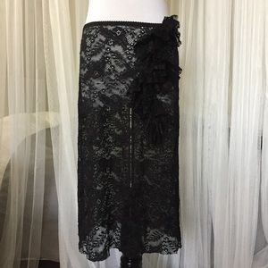 Pencil lace skirt