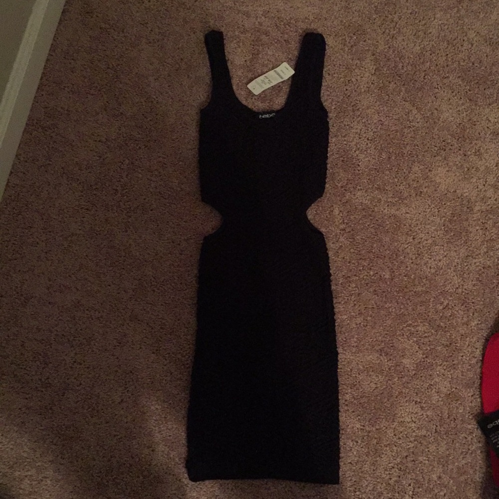Bebe bodycon Black cutout dress