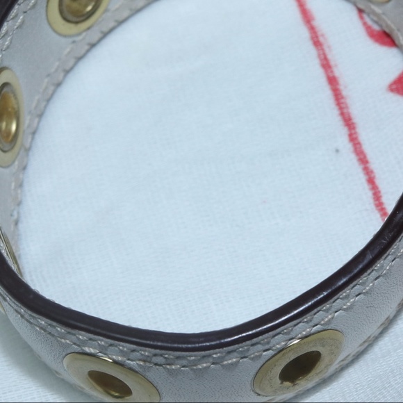 Coach White Leather Bracelet - Picture 7 of 8