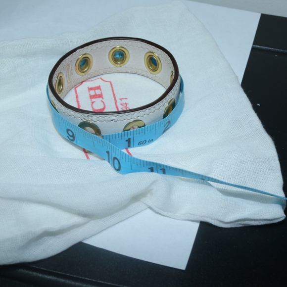 Coach White Leather Bracelet - Picture 5 of 8
