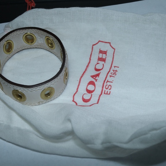 Coach White Leather Bracelet - Picture 3 of 8