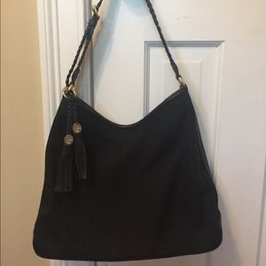 Black canvas Gucci hobo