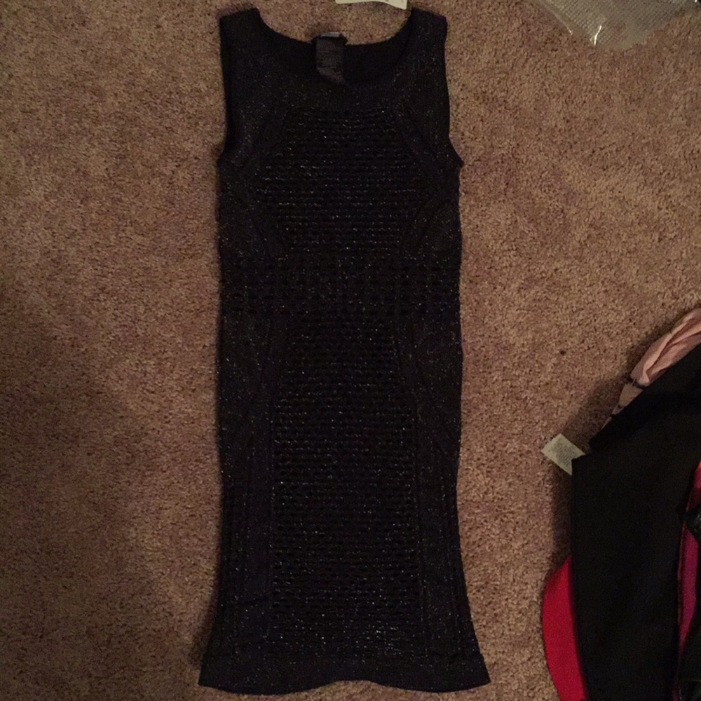 Bebe Black sparkle dress — brand new