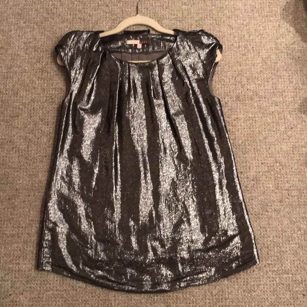 Lela rose dark silver top