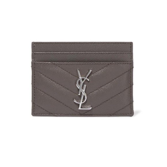 Saint Laurent Accessories - Saint Laurent Gray Monogram card case holder