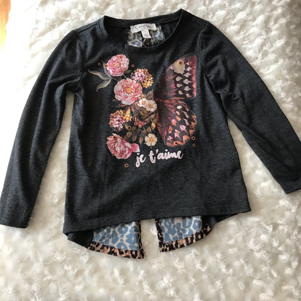 Jessica Simpson girls tee size 4 - je t’eaime