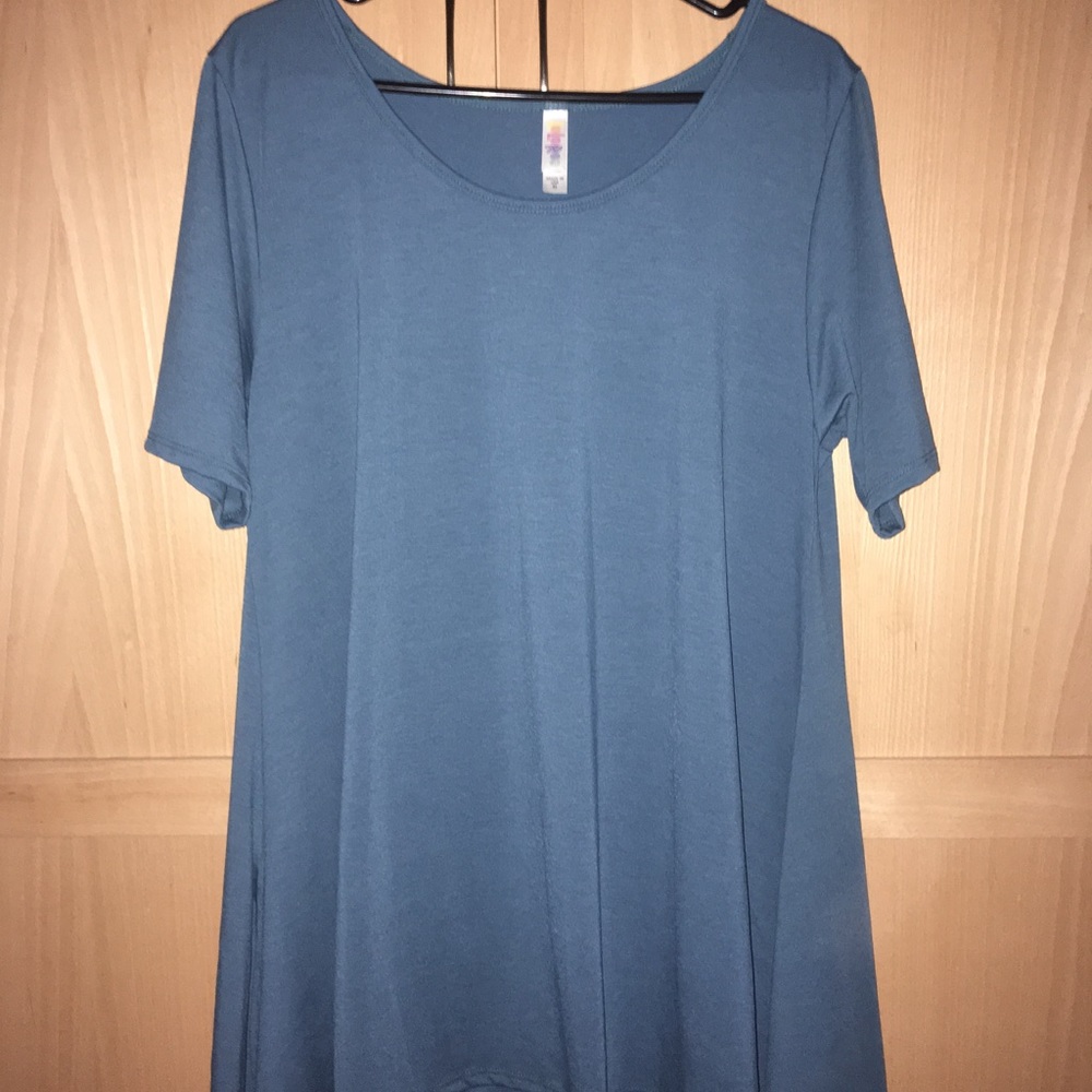 Simple blue t-shirt dress