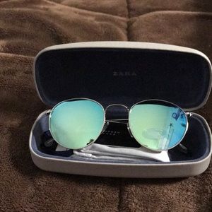 zara reflective sunglasses