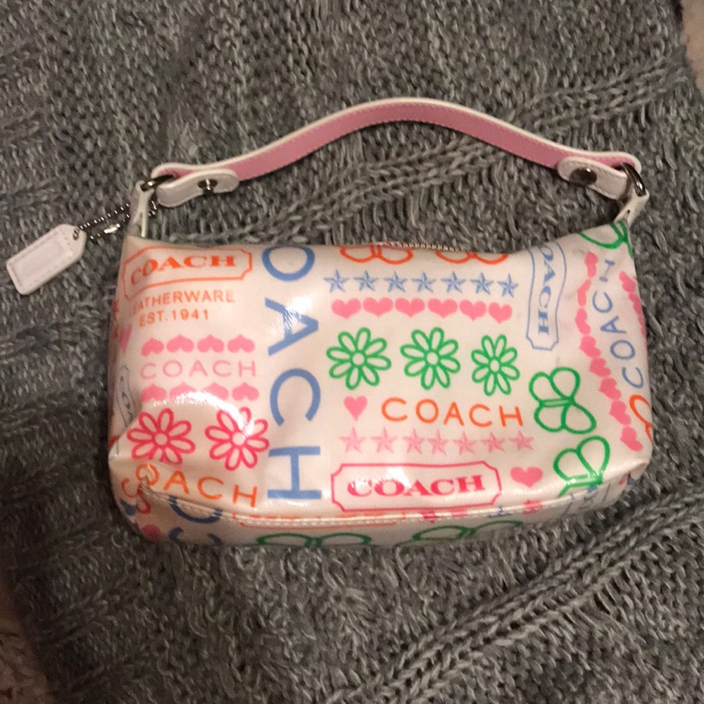 Mini Vinyl Coach Purse