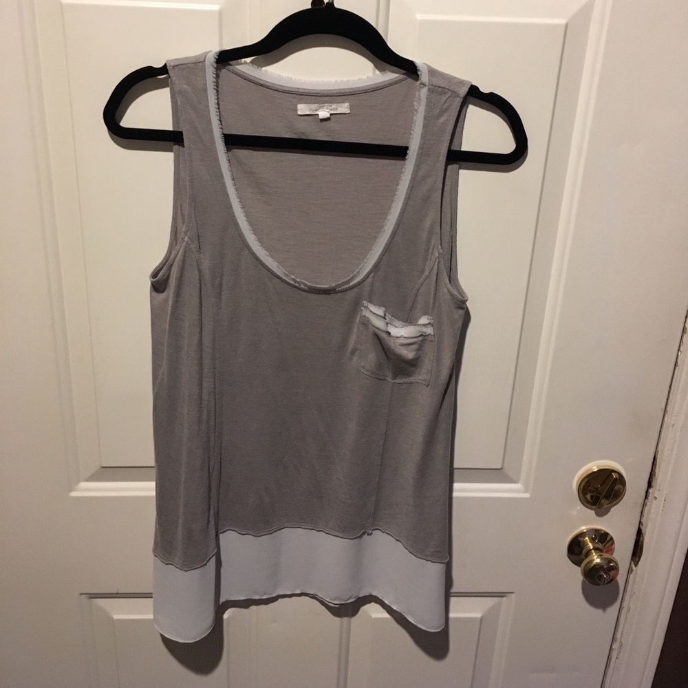 Grey tank from Anthropologie- size small