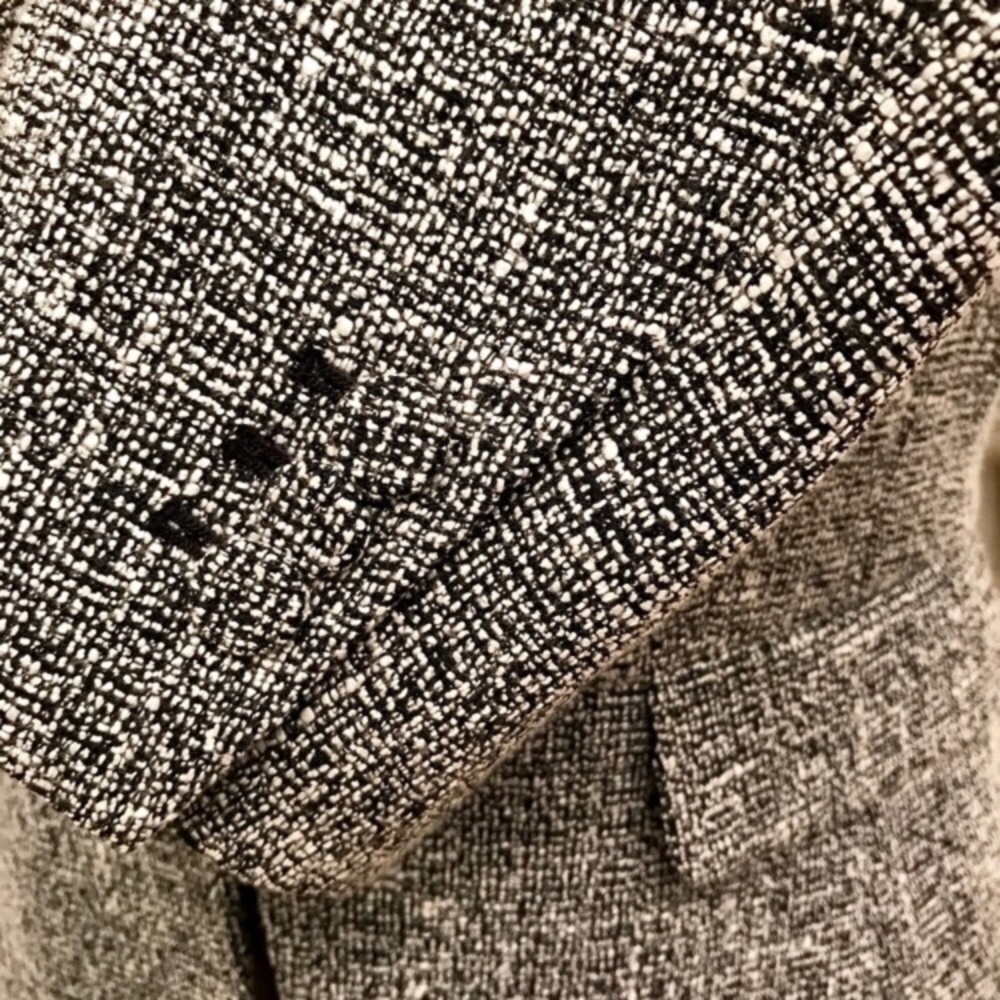 SOLD 🎁 HP 12/17 NWT Navy Tweed Collarless Blazer - Picture 4 of 7