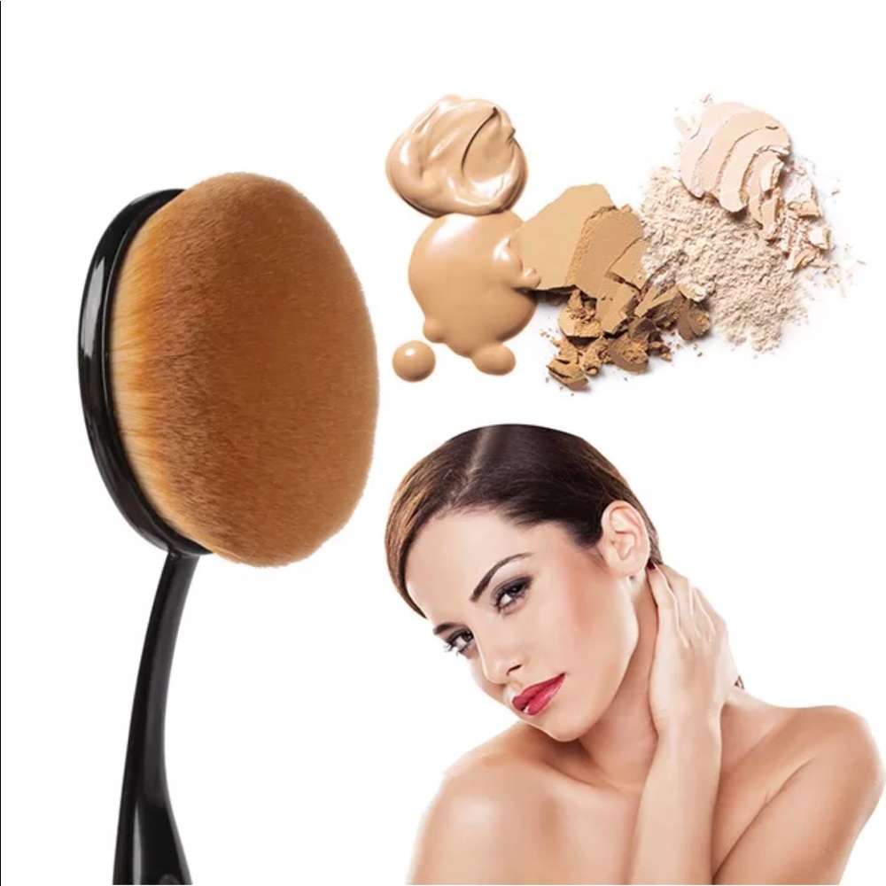 🎅🏻10 pc oval makeup brush set - Picture 3 of 5