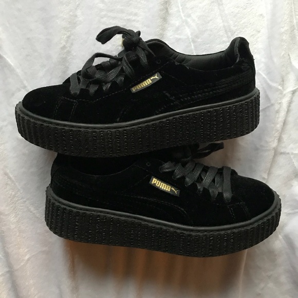 puma fenty black platform