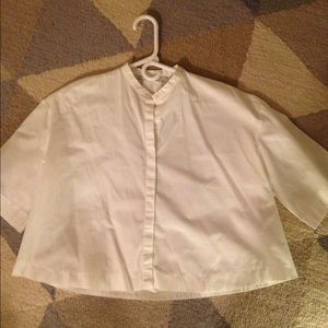 ZARA short white shirt
