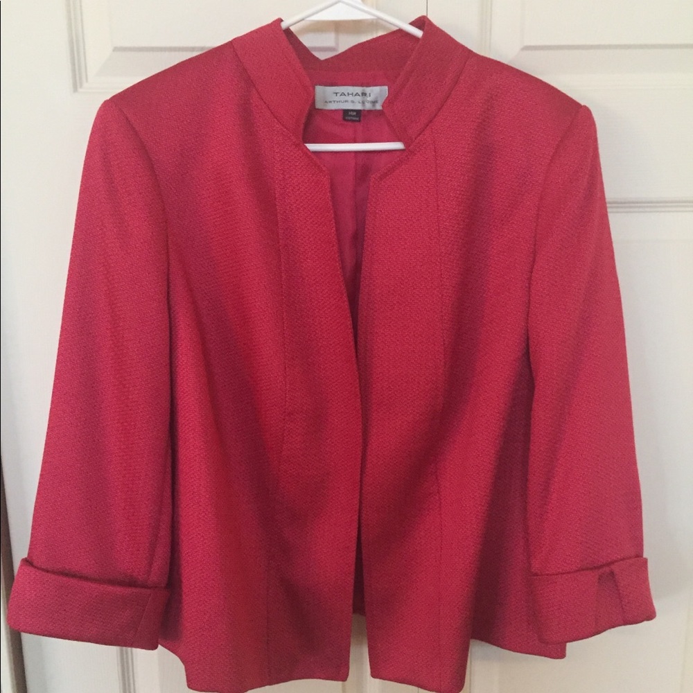 🌹SOLD🌹EUC TAHARI sz 14W Pink Blazer