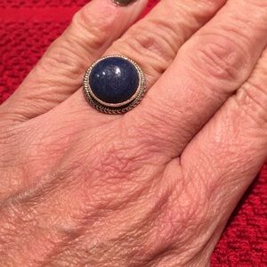 Lapis sterling silver ring. Size 5