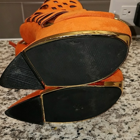 Privileged orange high heels - Picture 4 of 5