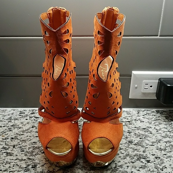 Privileged orange high heels - Picture 5 of 5