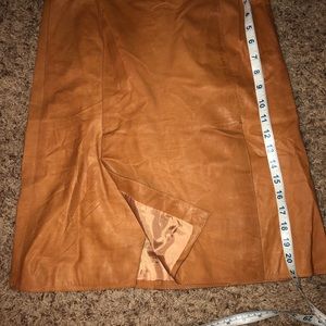 J crew lambskin genuine leather skirt 0
