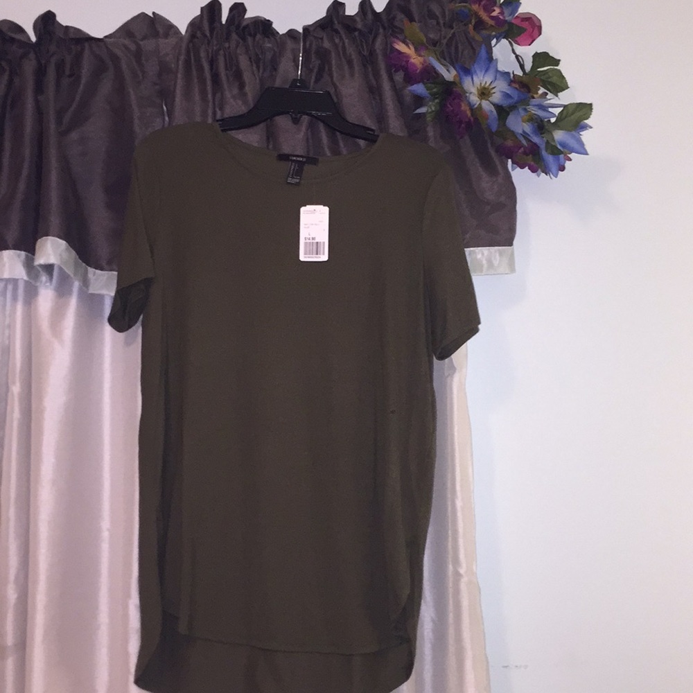 Olive green top