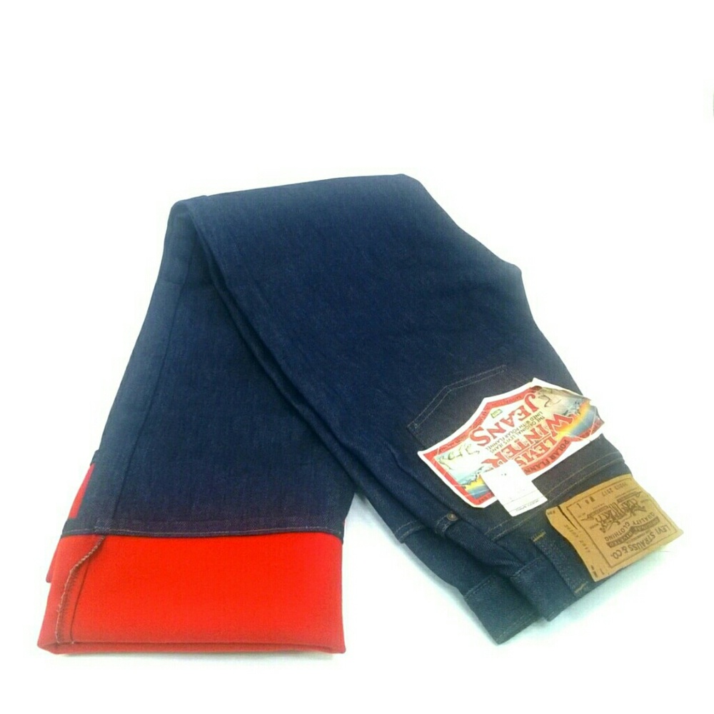 Rare Levis 1980's NWT Flannel Womens Jeans Size 8